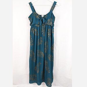 Gold Palm Leaf Maternity Dress Size S